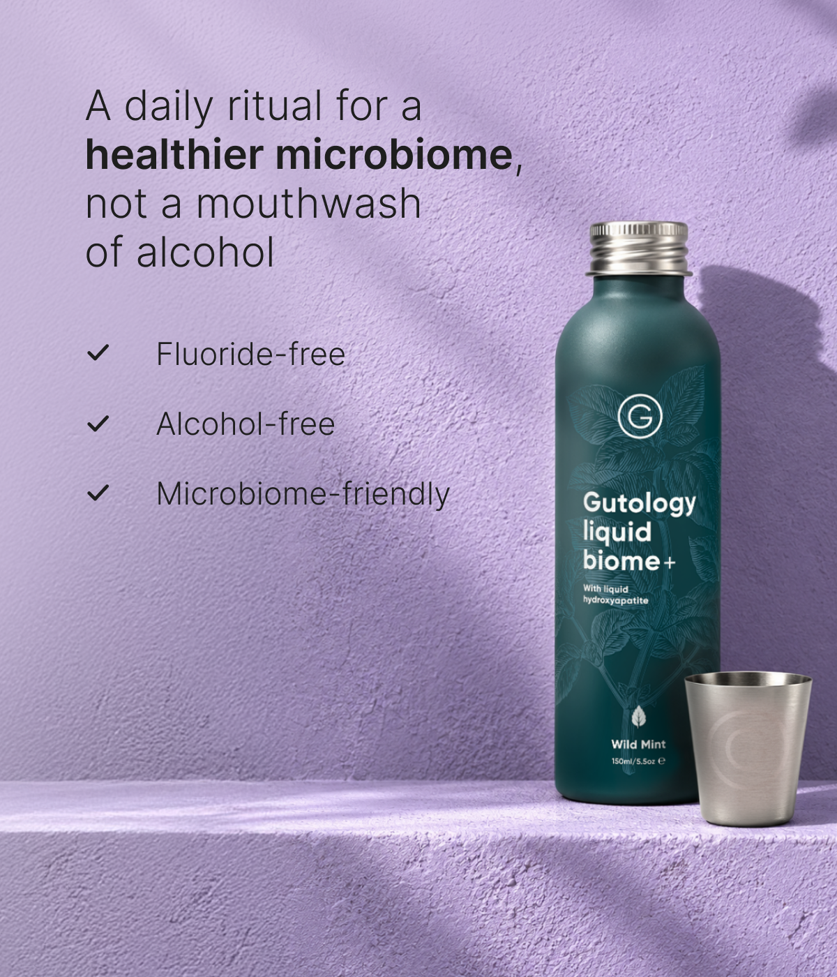 Concentrated Microbiome-Friendly Hydroxyapatite Mouthwash