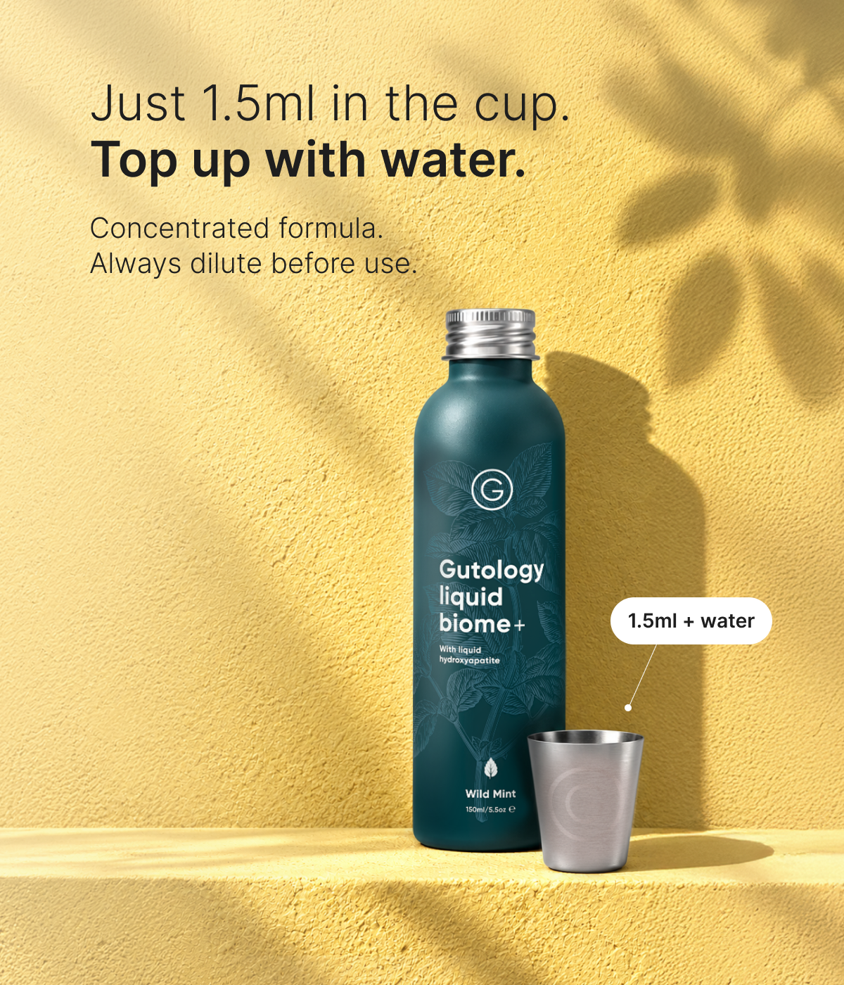 Concentrated Microbiome-Friendly Hydroxyapatite Mouthwash
